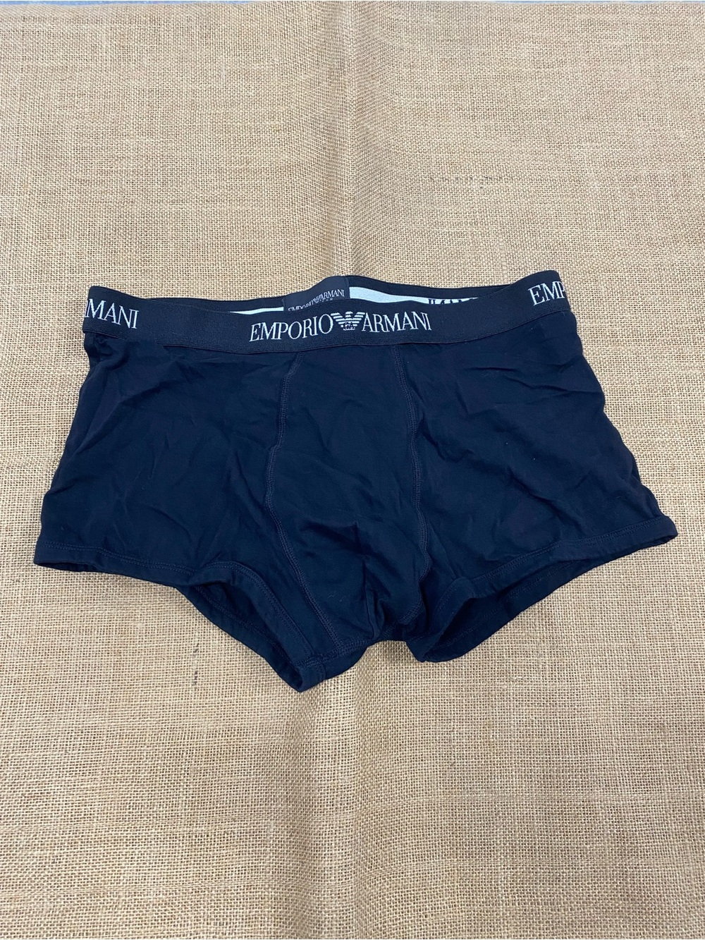 Emporia Armani Black Stretch Boxer Brief L